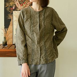 [Natural Garden] MADE N Rose Torsion Lace Blouse_High-quality materials, outer shirts, signature products_ Made in KOREA
